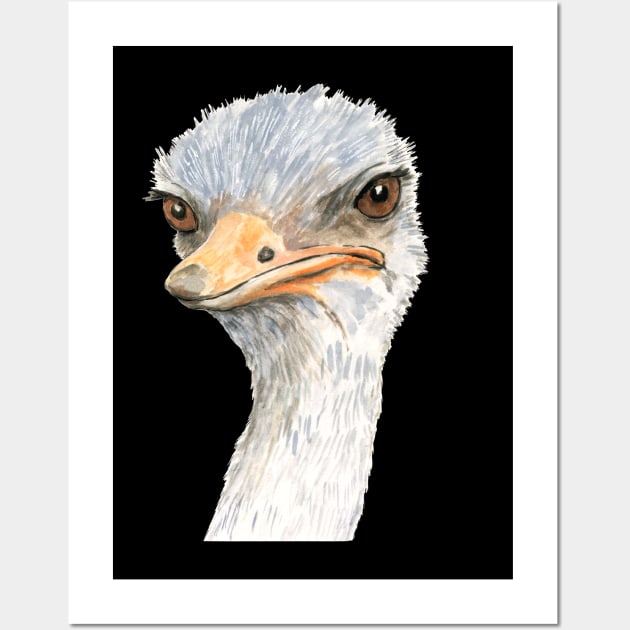 Disapproving Ostrich Wall Art by AlisonKolesar